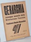Gerarchia: rassegna mensile della rivoluzione fascista. Anno XV, No. 9 (Settembre 1935)