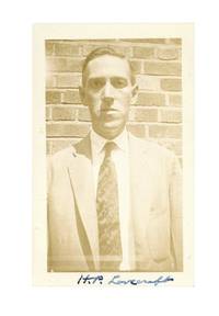 Original photograph of H. P. Lovecraft, signed