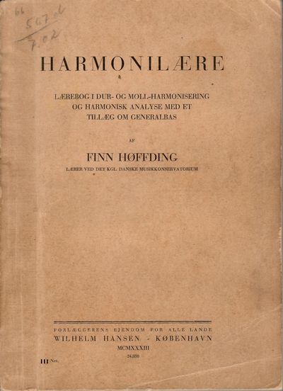 Harmonilære. Lærebog i dur- og moll-harmonisering…