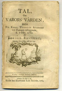 Tal, om varors värden, hållit för kongl.…