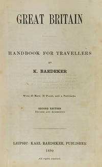 Great Britain. by Karl BAEDEKER - Hardcover - from Shapero Rare Books (SKU: 103207)