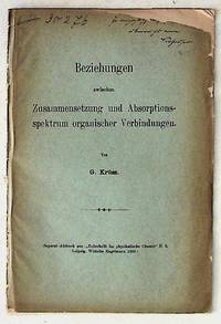 Beziehungen Zwischen Zusammensetzung Und Absorptionsspektrum Organischer Verbindungen