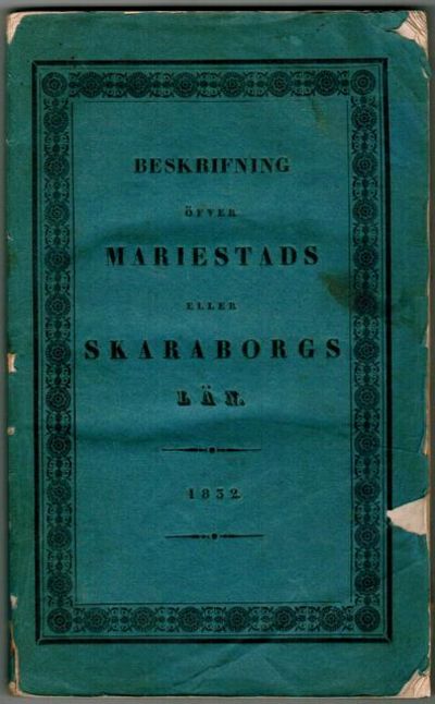 Beskrifning jemte karta öfver Mariestads län.