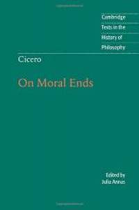 image of Cicero: On Moral Ends (Cambridge Texts in the History of Philosophy)