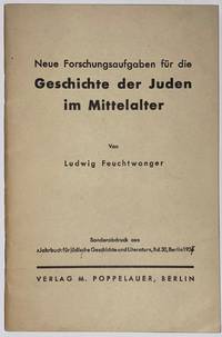 image of Neue Forschungsaufgaben für die Geschichte der Juden im Mittelalter