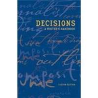 Decisions A Writer's Handbook