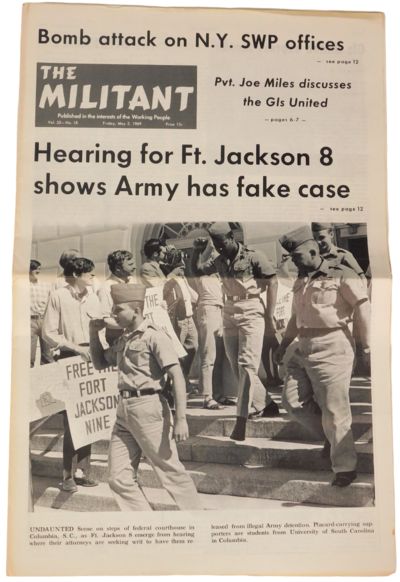 The Militant" Covering Anti-Vietnam War Undercurrent in US Army 1969
