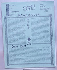 image of Seattle Gay Liberation Front Newsletter: vol. 1, #7, February 23, 1971: Come Out!