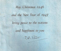 SIGNED CHRISTMAS AND NEW YEAR CARD