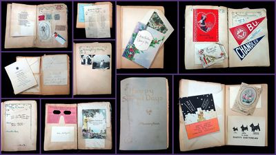 Chicago: The Reilly & Lee Co, 1934. A charming scrapbook kept by Helen Gallagher during her years as...