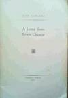 Letter from Lewis Chaucer