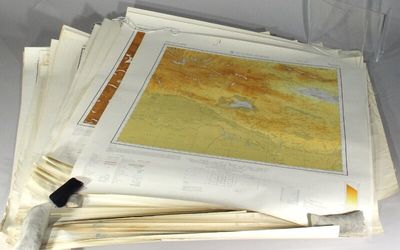 International map of the world. 35 AMS 1301 series maps, Central and South Asia and China