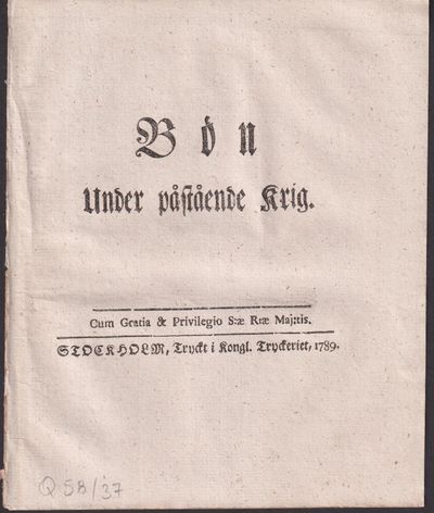 Bön under påstående krig.
