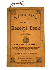 [QUACKERY] RANSOM'S FAMILY Receipt Book - 1883