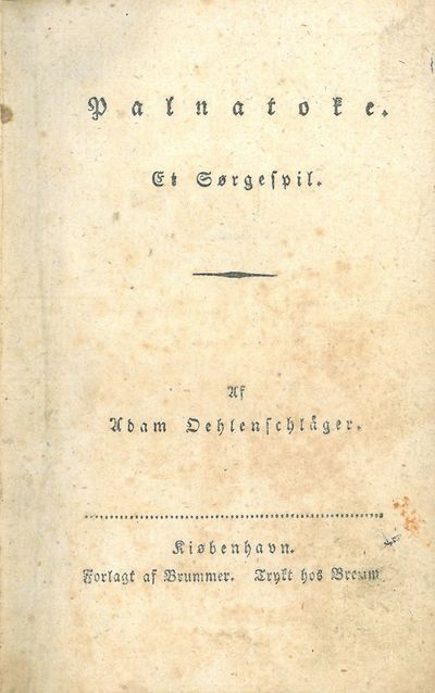 Palnatoke. Et Sørgespil.