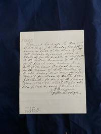 Receipt of payment for supplying beef cattle to the Indian Bureau, signed by Grenville M. Dodge and his partner John T. Baldwin.