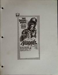 Nightmare Campaign Sheet 1964 David Knight, Moira Redmond