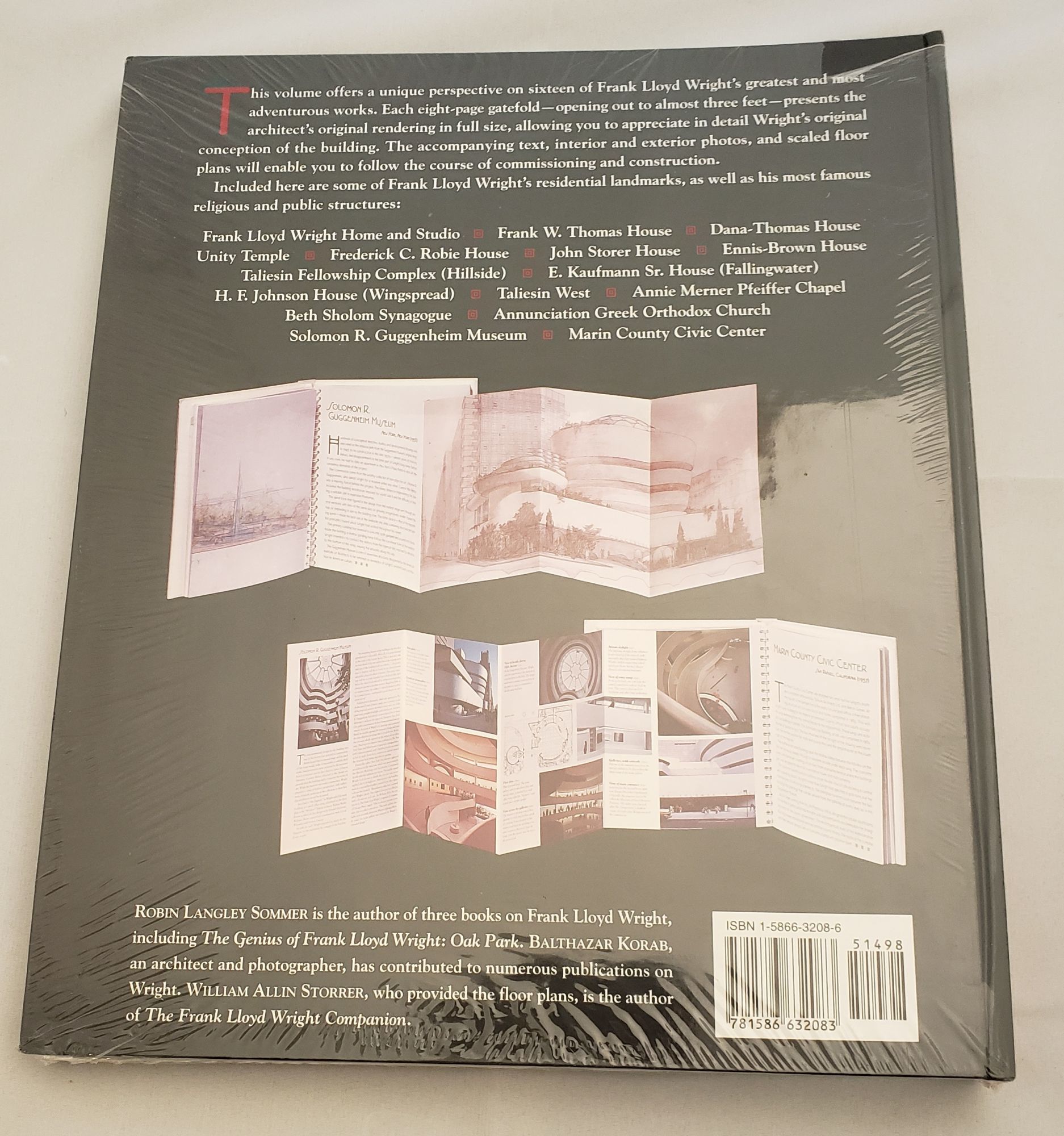 Frank Lloyd Wright A Gatefold Portfolio by Sommer, Robin Langley