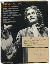 Great Acting (First Edition, inscribed by Laurence Olivier and Ralph Richardson)