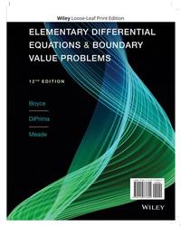 Elementary Differential Equations and Boundary Value Problems, 12th Edition