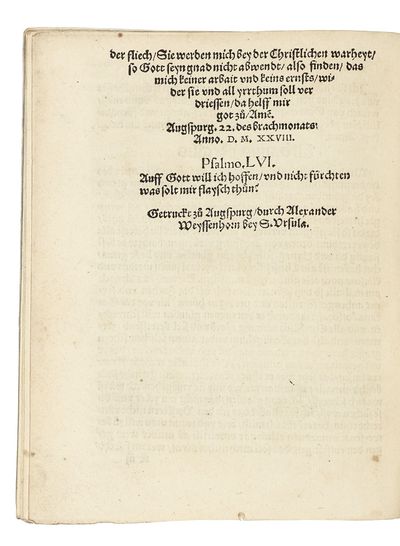 Ein sendbrieff Hans Huthe(n) etwa...; (photo 3)