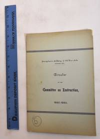 Pennsylvania Academy of the Fine Arts; Circular of the committee on instruction, 1885-1886