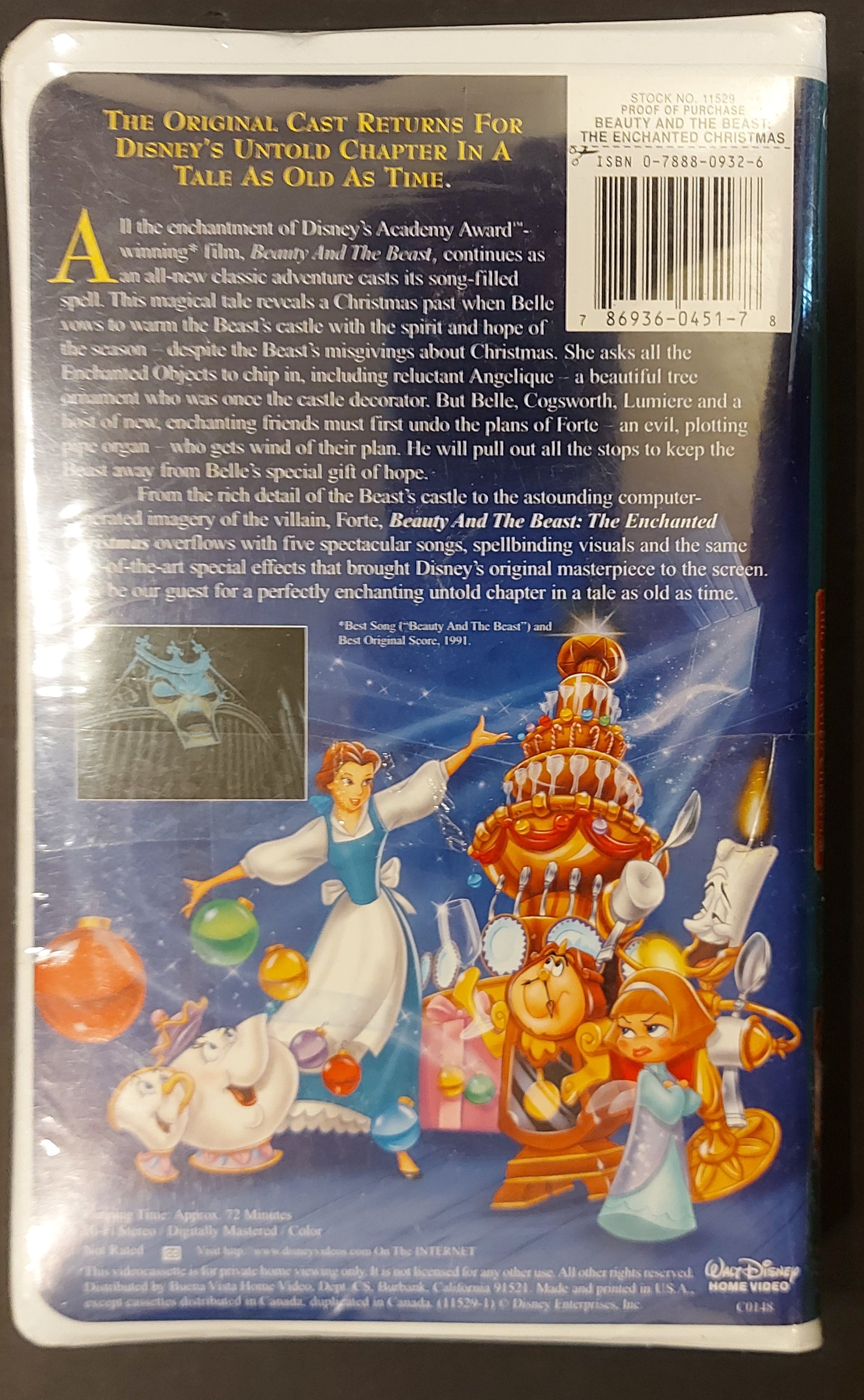 Beauty And The Beast The Enchanted Christmas 1997 Vhs Beauty And The Beast The Enchanted Christmas Vhs