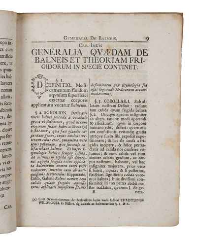 Specimen Inaugurale Medicum Editurus, Theoriam Balneorum, Methodo, Qua Fieri Potuit, Geometrica Pertractatam, Auctoritate Clarissimorum in Arte Medica Virorum Corroboratam, Variisque Observationibus Illustratam, Præside Viro Amplissimo et Longe Celebe... (photo 4)