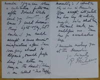 Autograph Letter Signed, to &quot;Dear Mr. Earl Hodgson de Hichens, Robert - 1900