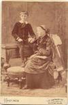 Cabinet photograph. Hastings, Boston. Stowe was photographed with her grandson. Rules of reproducing the photograph stamped on verso with cropping notation in pencil. Condition: Overall very good condition with slight wear to corners and some soiling on verso. www.schulsonautographs.com