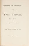 The Yale Shingle. Class of '93. Yale Law School Yearbook
