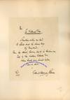 Edmund Clarence Stedman Writes Out The Opening Of His Poem The Hillside Door