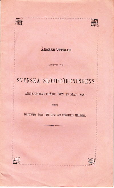 Årsberättelse afgifven vid Svenska…