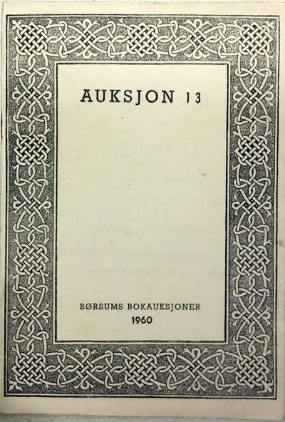 Børsums Bokauksjoner 1960