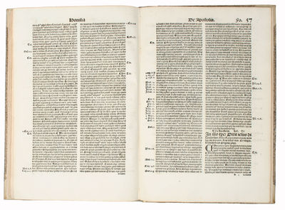 Homilie doctorum omniu De sanctis (presumably second (and final) part of Homilie hoc est Conciones populares sanctissimorum ecclesie doctorum Hieronymi, Ambrusij, Augustini, Gregorij, Origenis, Ioannis Chrysostomi, Bede presbyteri, Maximi episcopi, et... (photo 7)