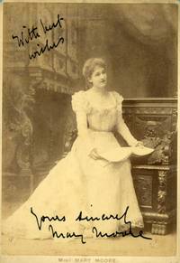 Fine cabinet photo by Alfred Ellis signed and inscribed (Mary, 1862-1931, Actress & Theatre Manageress)