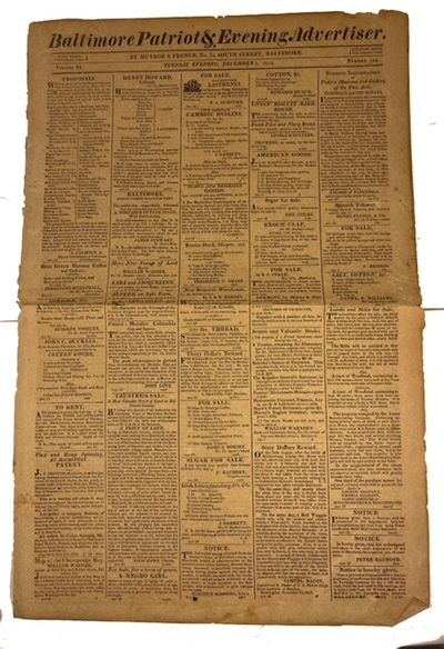 Baltimore Patriots & Evening Advertiser, Vol. IV, No. 124 (Tuesday Evening, December 6, 1814)