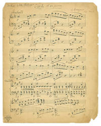 Autograph music manuscript, "Ossity Hongroise, op. trente