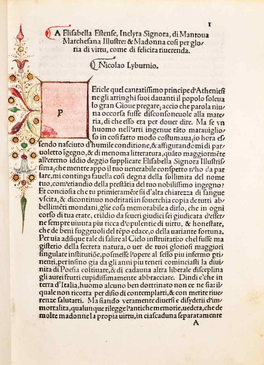 BIBLIO LE SELVETTE. by LIBURNIO Niccolò 1513. Iacopo de Penci