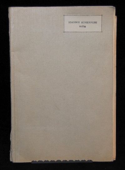 Ioannis Schefferi Argentoratensis vita. Äldre…
