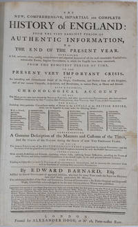 image of The New, Comprehensive, Impartial and Complete History of England:... with Four Period Manuscript Maps connected to Cook's Voyages