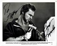 cover of SIGNED AND INSCRIBED Original Publicity Photograph of Burt Reynolds in "The Man Who Loved Women"