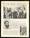 [Cover Title]: To the Peace Movement