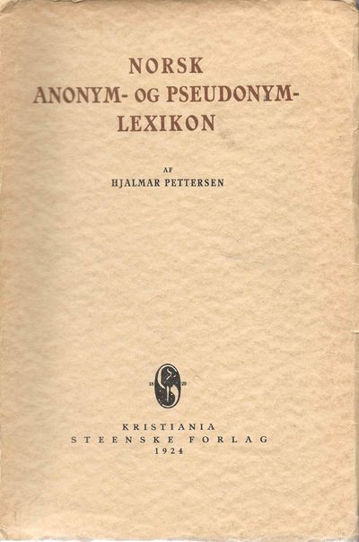 Norsk Anonym - og Pseudonym - Lexikon
