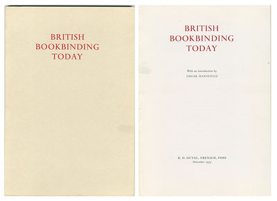 British bookbinding today. With an introduction…