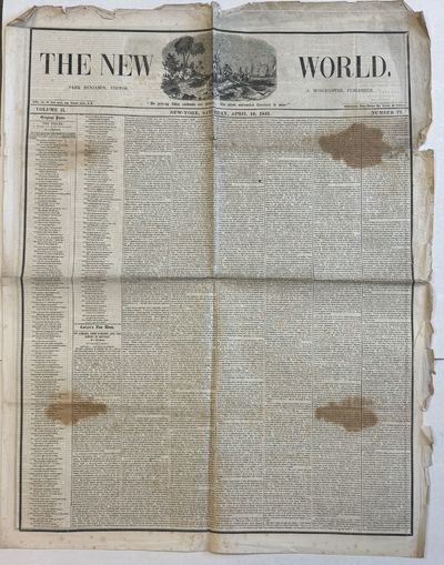 THE EXILES: A TALE OF NEW ENGLAND. AN "ORIGINAL POEM" PRINTED IN 'THE NEW WORLD,' NEW-YORK, SATURDAY, APRIL 10, 1841