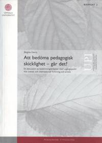 Att bedöma padagogisk skicklighet - går det? En…