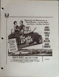 The Lively Set Campaign Sheet 1964 James Darren, Pamela Tiffin