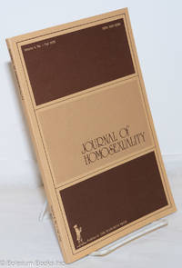 image of Journal of Homosexuality: vol. 4, #1, Fall 1978