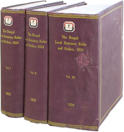 The Bengal Local Statutory Rules and Orders, 1924: Being Lists..